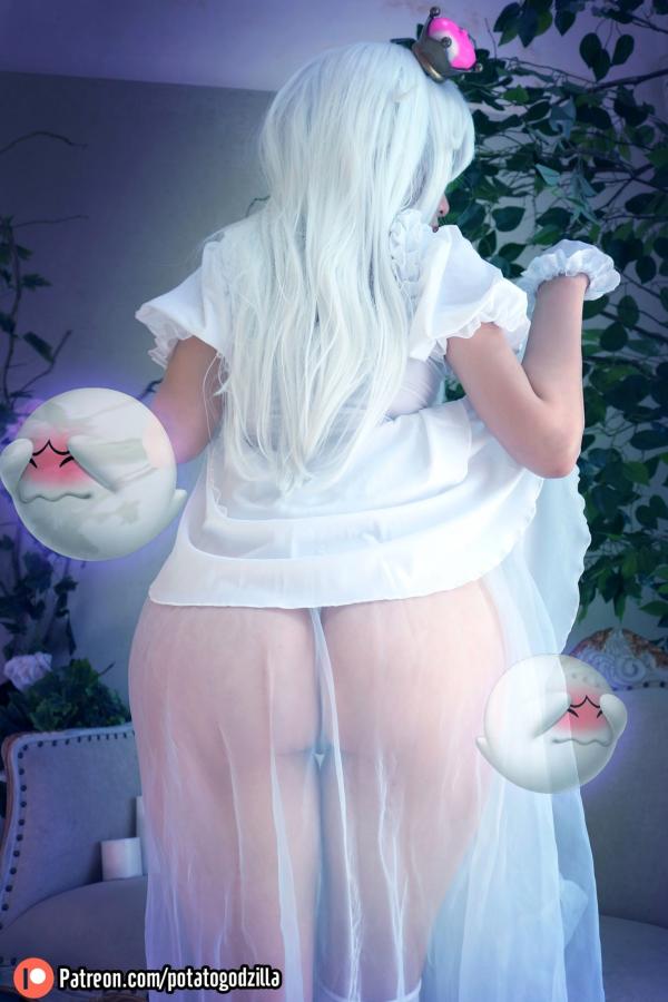    Potato-Godzilla-Boosette幽灵姬Cosplay，清纯甜美角色扮演，雪白制服诱惑，极致视觉盛宴第17张图片