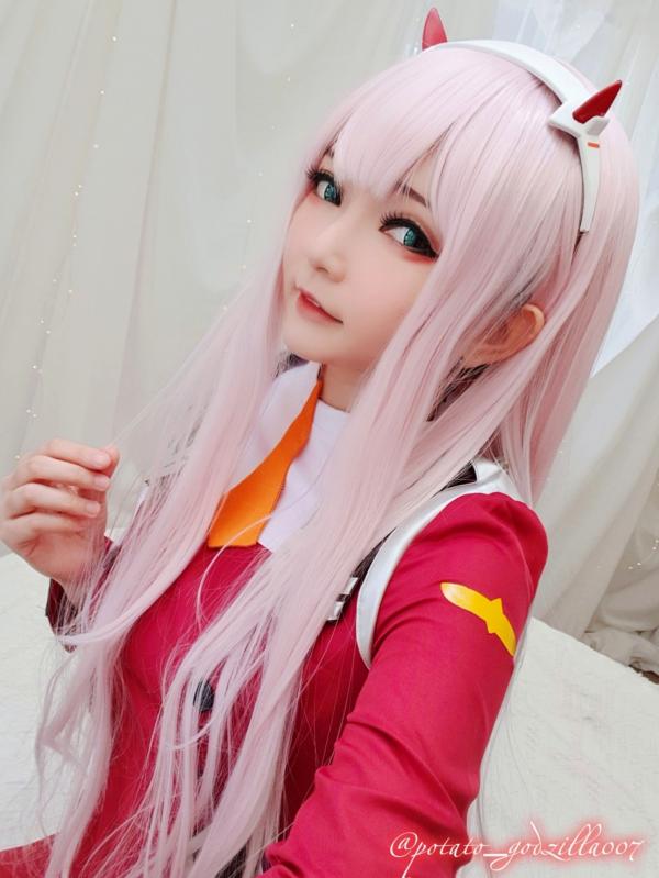    Potato-Godzilla-Zero-Two 动漫角色扮演COSPLAY写真，清纯制服美少女梦幻演绎第1张图片