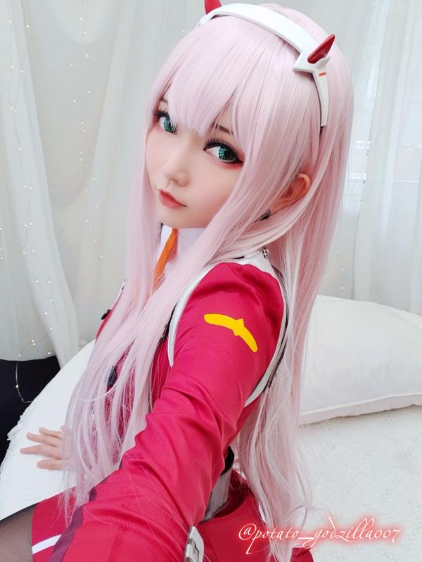    Potato-Godzilla-Zero-Two 动漫角色扮演COSPLAY写真，清纯制服美少女梦幻演绎第2张图片