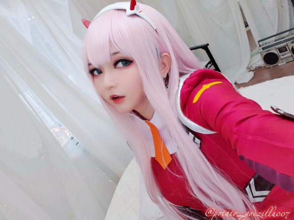    Potato-Godzilla-Zero-Two 动漫角色扮演COSPLAY写真，清纯制服美少女梦幻演绎第4张图片