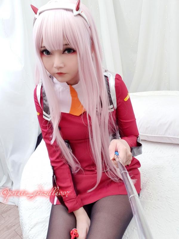    Potato-Godzilla-Zero-Two 动漫角色扮演COSPLAY写真，清纯制服美少女梦幻演绎第5张图片