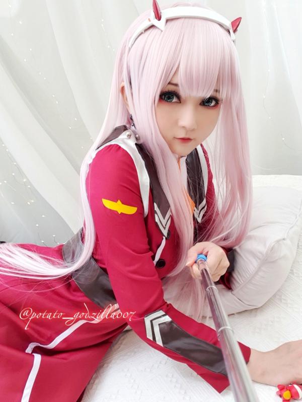    Potato-Godzilla-Zero-Two 动漫角色扮演COSPLAY写真，清纯制服美少女梦幻演绎第9张图片