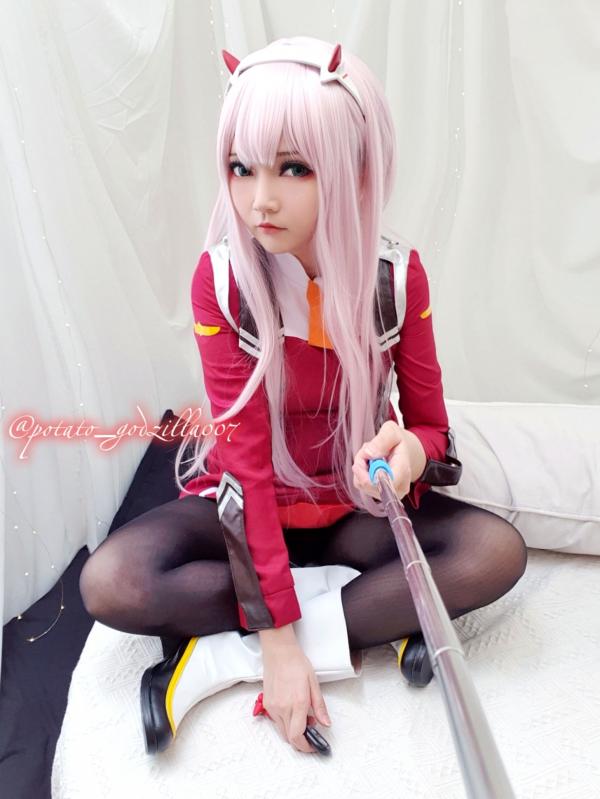    Potato-Godzilla-Zero-Two 动漫角色扮演COSPLAY写真，清纯制服美少女梦幻演绎第10张图片