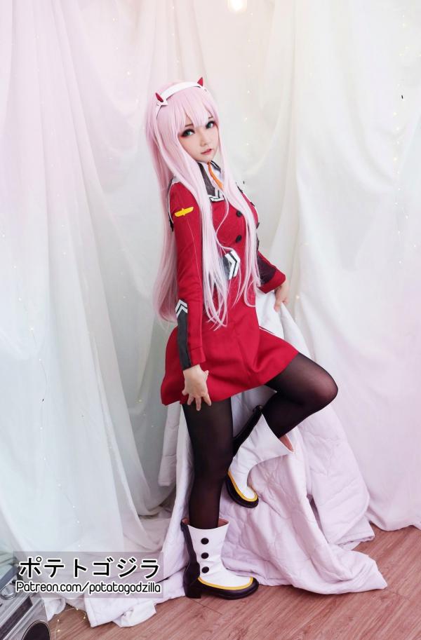    Potato-Godzilla-Zero-Two 动漫角色扮演COSPLAY写真，清纯制服美少女梦幻演绎第12张图片