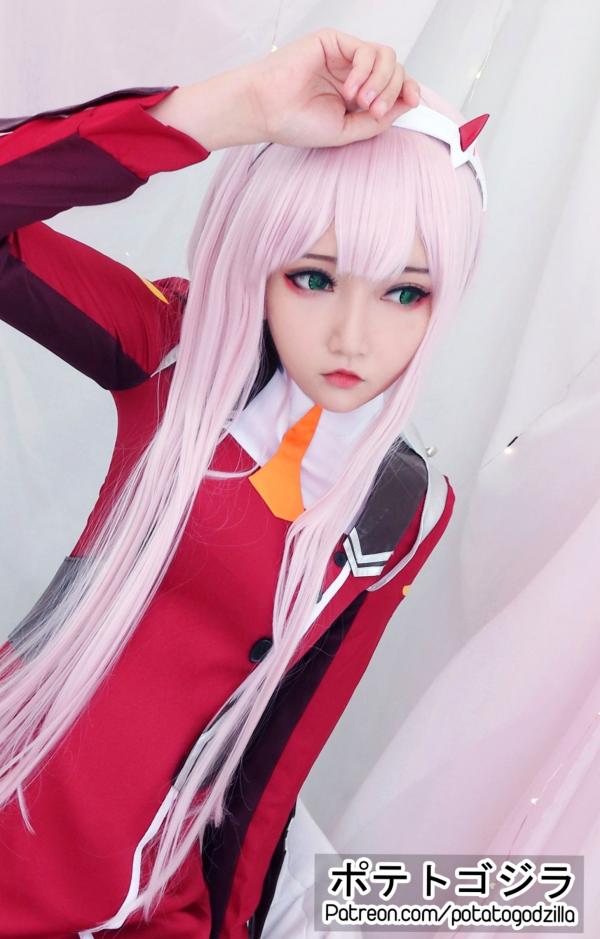    Potato-Godzilla-Zero-Two 动漫角色扮演COSPLAY写真，清纯制服美少女梦幻演绎第15张图片