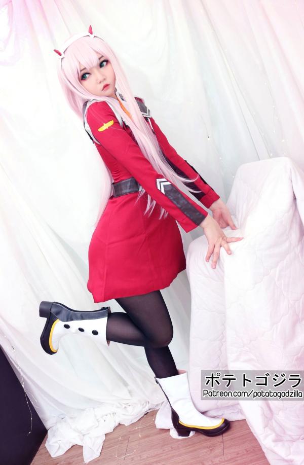    Potato-Godzilla-Zero-Two 动漫角色扮演COSPLAY写真，清纯制服美少女梦幻演绎第16张图片