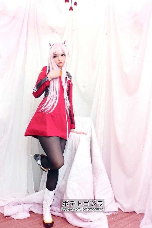    Potato-Godzilla-Zero-Two 动漫角色扮演COSPLAY写真，清纯制服美少女梦幻演绎第17张图片