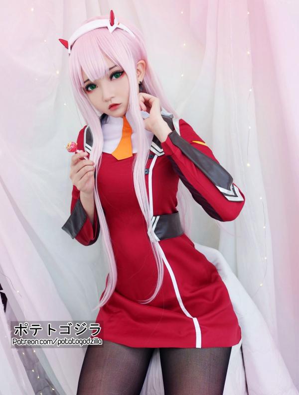    Potato-Godzilla-Zero-Two 动漫角色扮演COSPLAY写真，清纯制服美少女梦幻演绎第20张图片