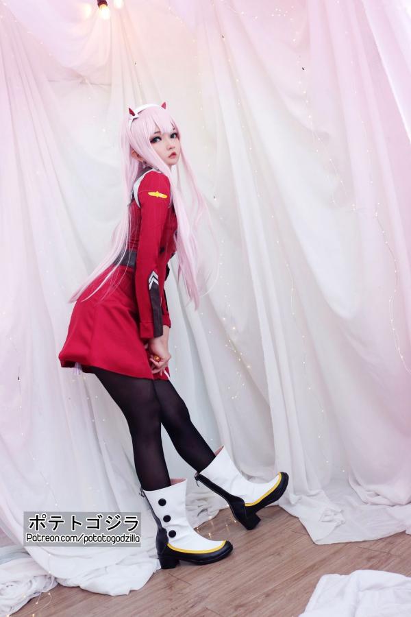    Potato-Godzilla-Zero-Two 动漫角色扮演COSPLAY写真，清纯制服美少女梦幻演绎第24张图片