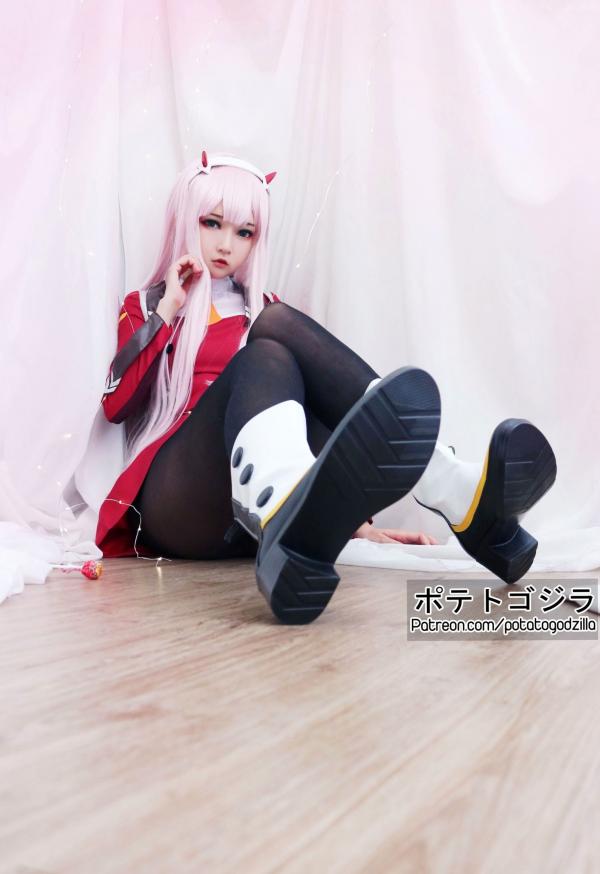    Potato-Godzilla-Zero-Two 动漫角色扮演COSPLAY写真，清纯制服美少女梦幻演绎第25张图片