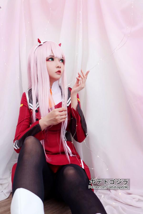    Potato-Godzilla-Zero-Two 动漫角色扮演COSPLAY写真，清纯制服美少女梦幻演绎第26张图片
