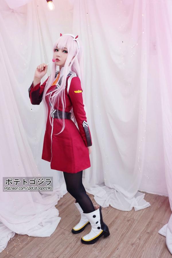    Potato-Godzilla-Zero-Two 动漫角色扮演COSPLAY写真，清纯制服美少女梦幻演绎第29张图片
