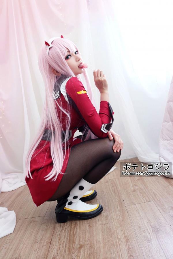    Potato-Godzilla-Zero-Two 动漫角色扮演COSPLAY写真，清纯制服美少女梦幻演绎第30张图片