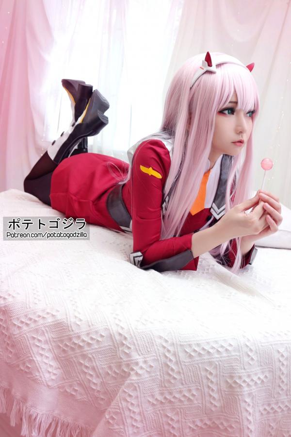    Potato-Godzilla-Zero-Two 动漫角色扮演COSPLAY写真，清纯制服美少女梦幻演绎第35张图片