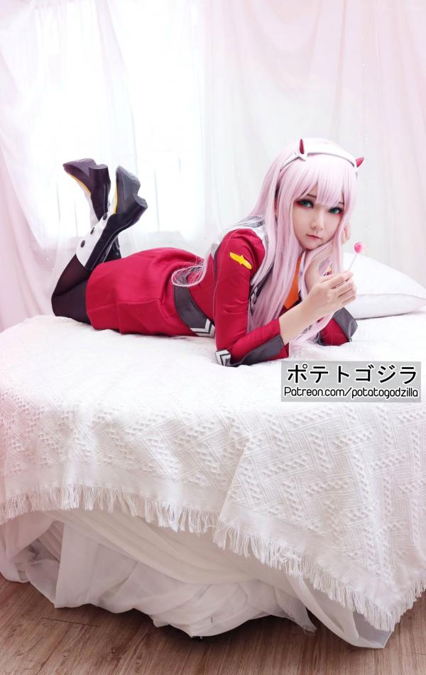    Potato-Godzilla-Zero-Two 动漫角色扮演COSPLAY写真，清纯制服美少女梦幻演绎第36张图片