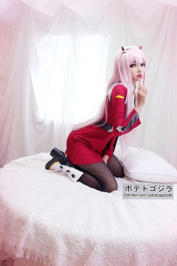    Potato-Godzilla-Zero-Two 动漫角色扮演COSPLAY写真，清纯制服美少女梦幻演绎第37张图片