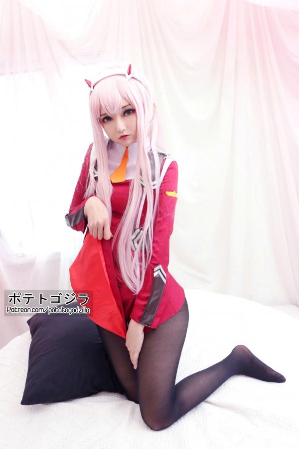    Potato-Godzilla-Zero-Two 动漫角色扮演COSPLAY写真，清纯制服美少女梦幻演绎第47张图片