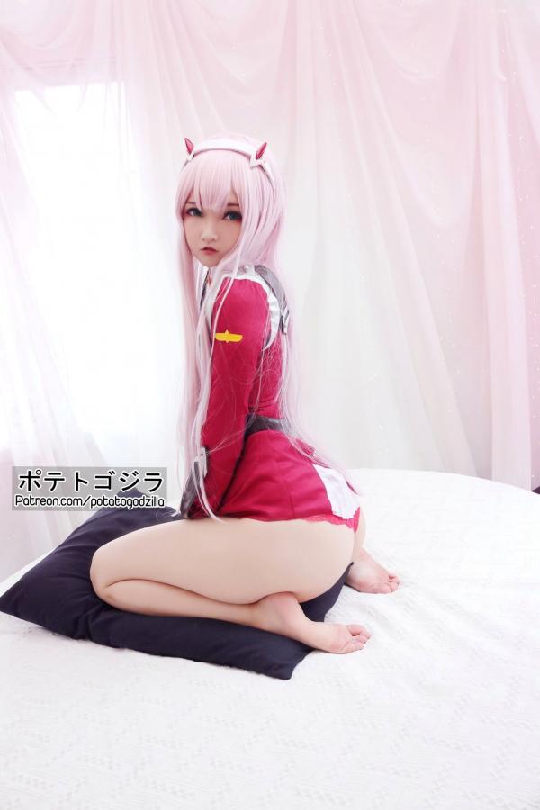    Potato-Godzilla-Zero-Two 动漫角色扮演COSPLAY写真，清纯制服美少女梦幻演绎第48张图片
