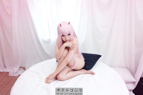    Potato-Godzilla-Zero-Two 动漫角色扮演COSPLAY写真，清纯制服美少女梦幻演绎第65张图片
