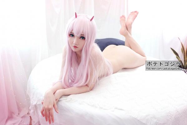    Potato-Godzilla-Zero-Two 动漫角色扮演COSPLAY写真，清纯制服美少女梦幻演绎第74张图片