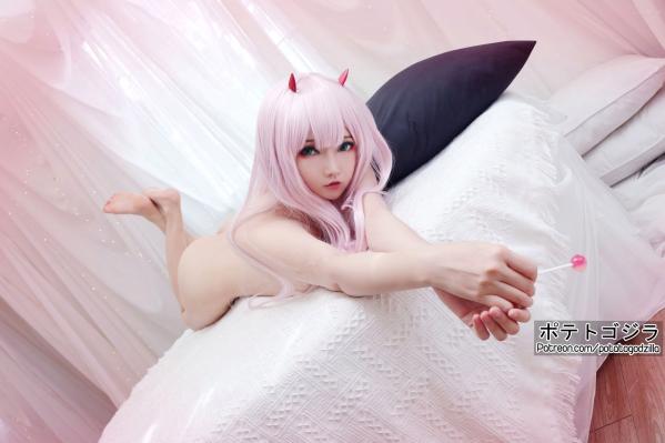    Potato-Godzilla-Zero-Two 动漫角色扮演COSPLAY写真，清纯制服美少女梦幻演绎第81张图片