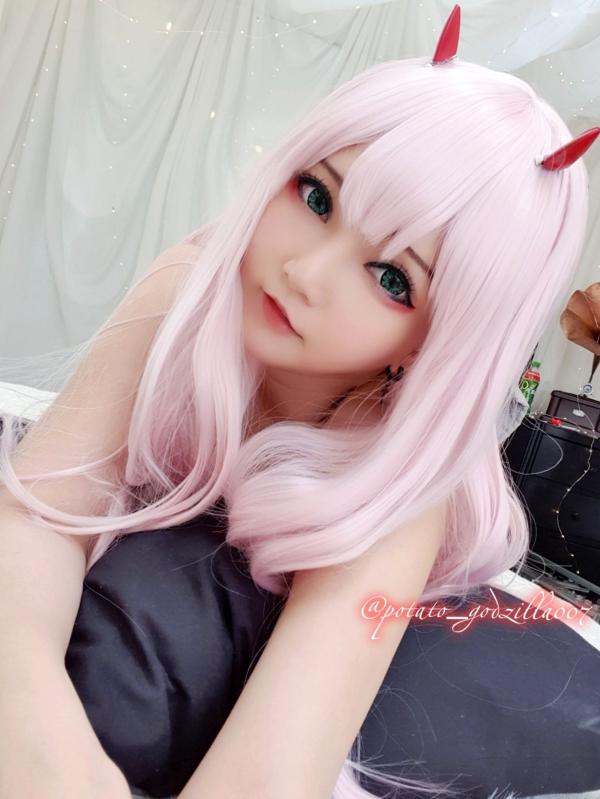   Potato-Godzilla-Zero-Two 动漫角色扮演COSPLAY写真，清纯制服美少女梦幻演绎第84张图片