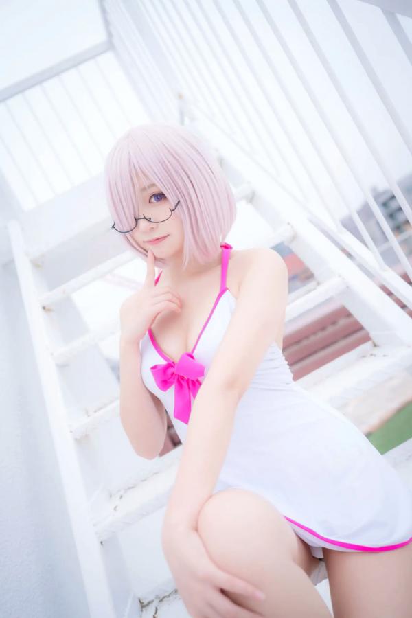    Yuki亭 - FGO玛修·基列莱特高还原Cosplay写真，私房萌系与战术泳装风格双重演绎，精致少女感十足 [140P]第1张图片