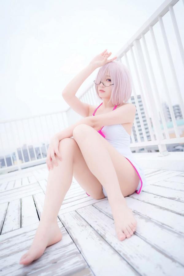    Yuki亭 - FGO玛修·基列莱特高还原Cosplay写真，私房萌系与战术泳装风格双重演绎，精致少女感十足 [140P]第12张图片
