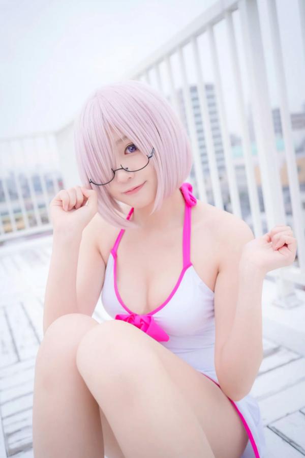    Yuki亭 - FGO玛修·基列莱特高还原Cosplay写真，私房萌系与战术泳装风格双重演绎，精致少女感十足 [140P]第13张图片