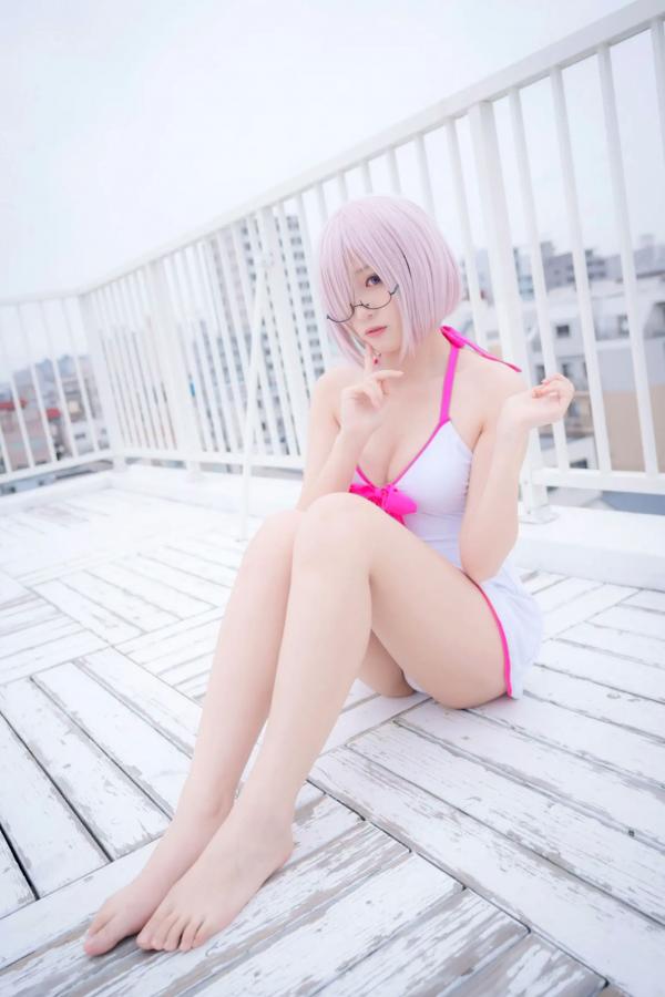    Yuki亭 - FGO玛修·基列莱特高还原Cosplay写真，私房萌系与战术泳装风格双重演绎，精致少女感十足 [140P]第14张图片