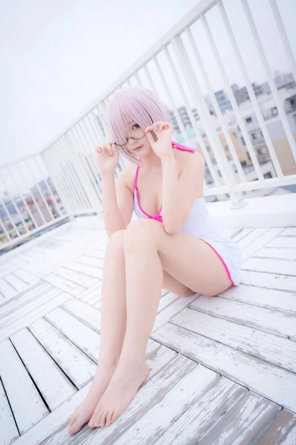    Yuki亭 - FGO玛修·基列莱特高还原Cosplay写真，私房萌系与战术泳装风格双重演绎，精致少女感十足 [140P]第15张图片