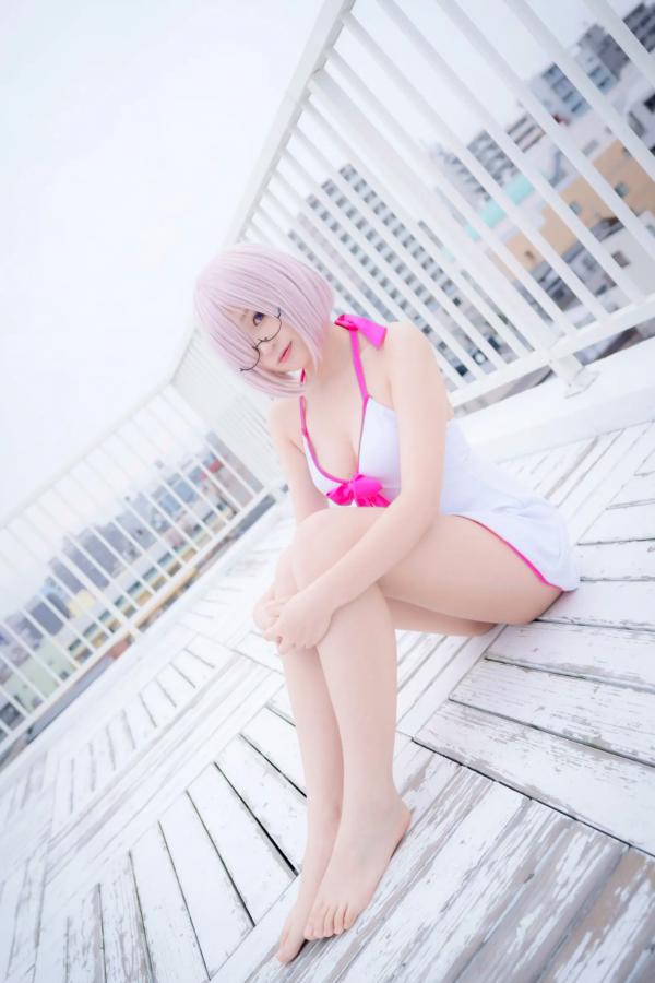    Yuki亭 - FGO玛修·基列莱特高还原Cosplay写真，私房萌系与战术泳装风格双重演绎，精致少女感十足 [140P]第18张图片