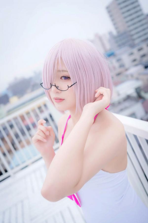    Yuki亭 - FGO玛修·基列莱特高还原Cosplay写真，私房萌系与战术泳装风格双重演绎，精致少女感十足 [140P]第20张图片