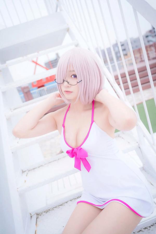    Yuki亭 - FGO玛修·基列莱特高还原Cosplay写真，私房萌系与战术泳装风格双重演绎，精致少女感十足 [140P]第33张图片