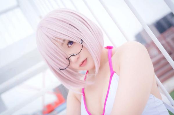    Yuki亭 - FGO玛修·基列莱特高还原Cosplay写真，私房萌系与战术泳装风格双重演绎，精致少女感十足 [140P]第38张图片