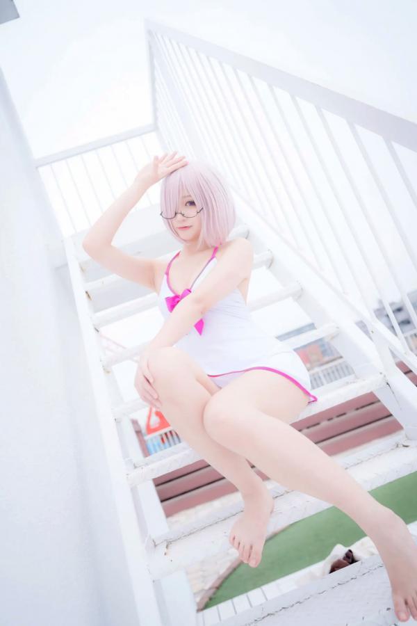    Yuki亭 - FGO玛修·基列莱特高还原Cosplay写真，私房萌系与战术泳装风格双重演绎，精致少女感十足 [140P]第40张图片