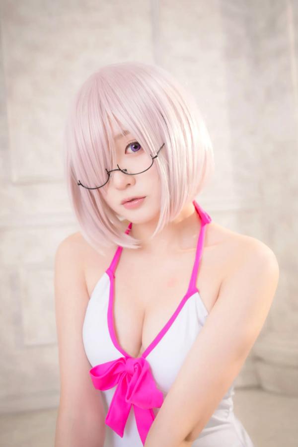    Yuki亭 - FGO玛修·基列莱特高还原Cosplay写真，私房萌系与战术泳装风格双重演绎，精致少女感十足 [140P]第46张图片