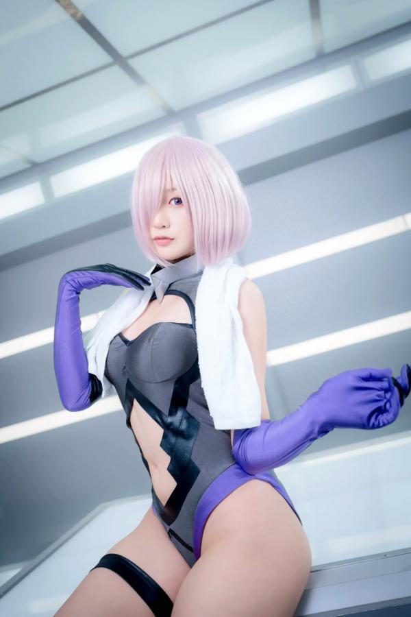    Yuki亭 - FGO玛修·基列莱特高还原Cosplay写真，私房萌系与战术泳装风格双重演绎，精致少女感十足 [140P]第53张图片