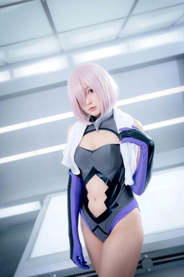    Yuki亭 - FGO玛修·基列莱特高还原Cosplay写真，私房萌系与战术泳装风格双重演绎，精致少女感十足 [140P]第57张图片