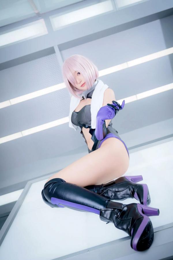    Yuki亭 - FGO玛修·基列莱特高还原Cosplay写真，私房萌系与战术泳装风格双重演绎，精致少女感十足 [140P]第97张图片