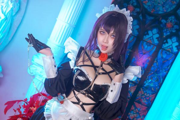    Pyon - 妮姬美哈拉Cosplay，极致性感皮衣女仆装，梦幻联动大尺度私房写真 [66P]第1张图片