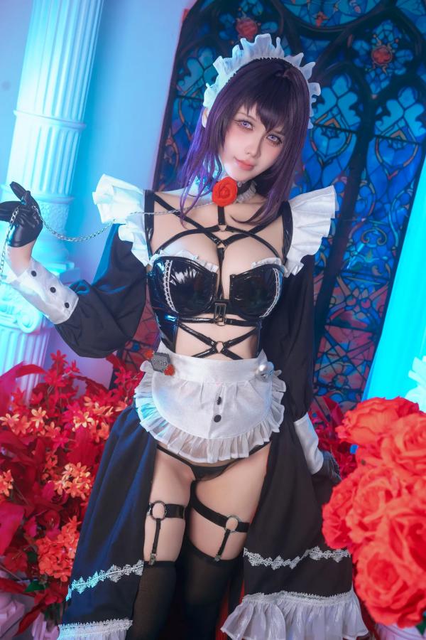    Pyon - 妮姬美哈拉Cosplay，极致性感皮衣女仆装，梦幻联动大尺度私房写真 [66P]第4张图片
