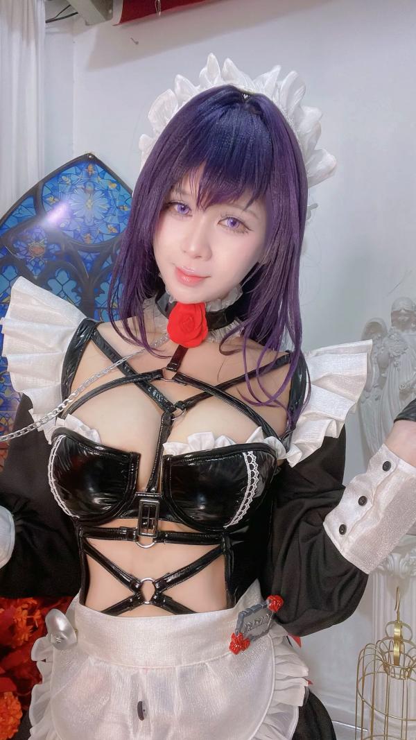   Pyon - 妮姬美哈拉Cosplay，极致性感皮衣女仆装，梦幻联动大尺度私房写真 [66P]第45张图片