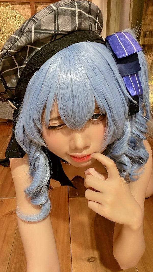    PoppaChan-8月-Suisei：蓝色双马尾cosplay私房，麦克风互动大尺度写真第64张图片