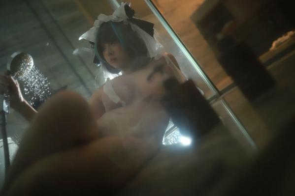    上杉绘梨落 - 柴郡女仆Cos浴室私房写真，极致湿身诱惑 [24P]第3张图片