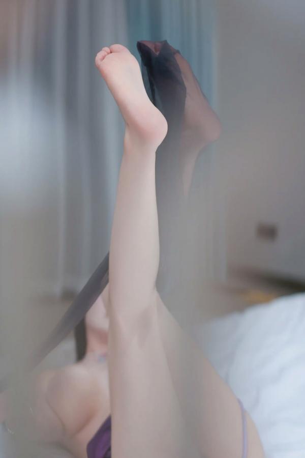    朱可儿 - 紫色吊带浴室私房写真，极致性感大尺度曲线诱惑，迷人魅影第68张图片