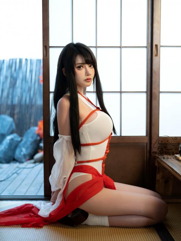    一色雨 - 日式和风捆绑巫女室内私房写真，纯欲交织的视觉盛宴第25张图片