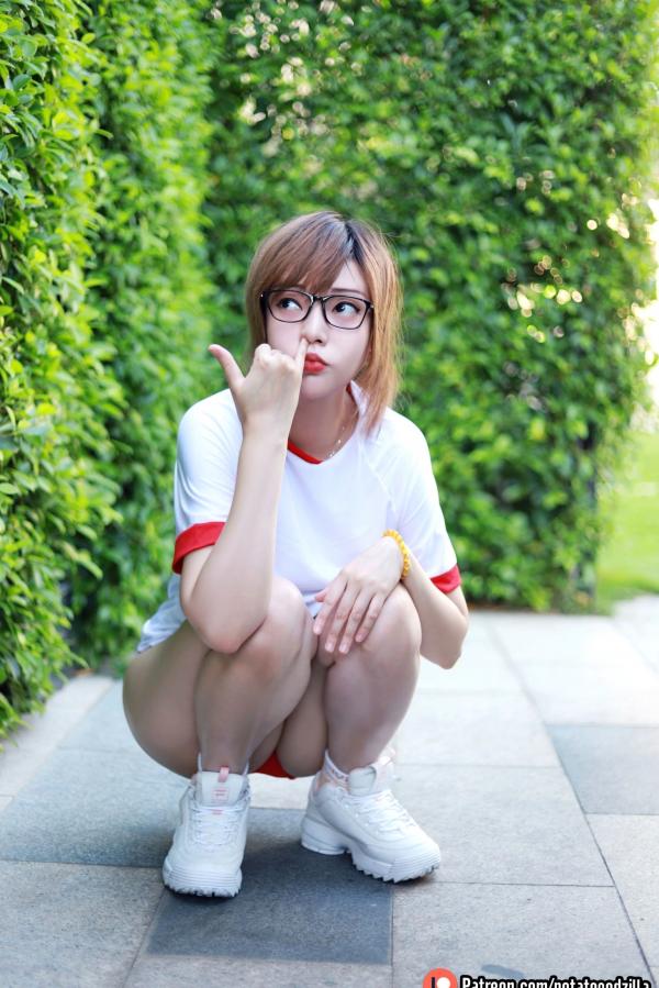    Potato-Godzilla-Gym-Uniform 日式复古运动服校服美少女户外清纯私房写真第18张图片