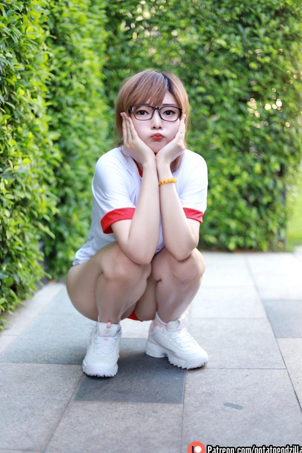    Potato-Godzilla-Gym-Uniform 日式复古运动服校服美少女户外清纯私房写真第19张图片