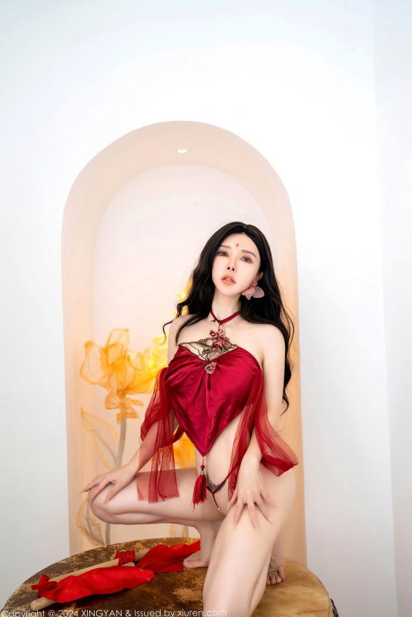   XingYan星颜社-270-潘思沁-红肚兜珍珠内裤爆乳-2024.09.13第16张图片